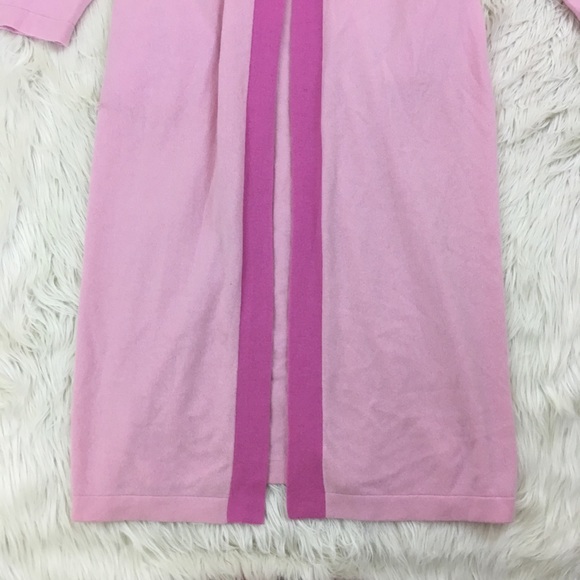 🎉SOLD🎉Red Envelope 100% Cashmere Robe Pink - Picture 3 of 7
